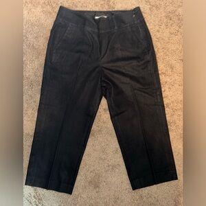 Tahari‎ Black Side Zip Crop Career Dress Pants 8
